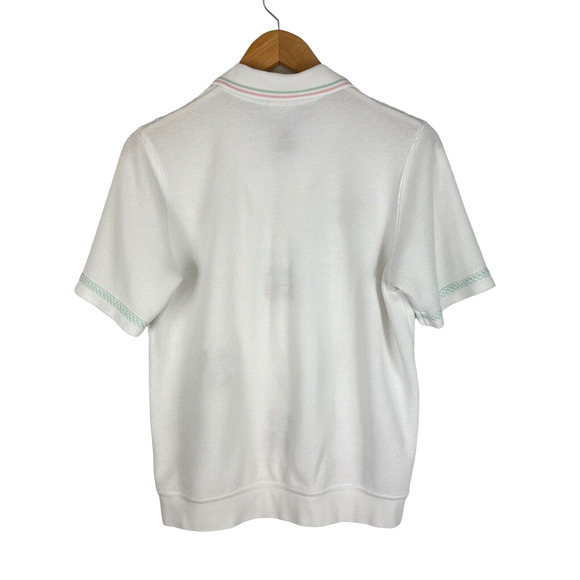 Vintage Koret Francisca Beachy Cardigan Knit Sweater Sunglasses Sailboats Size S - Picture 4 of 10